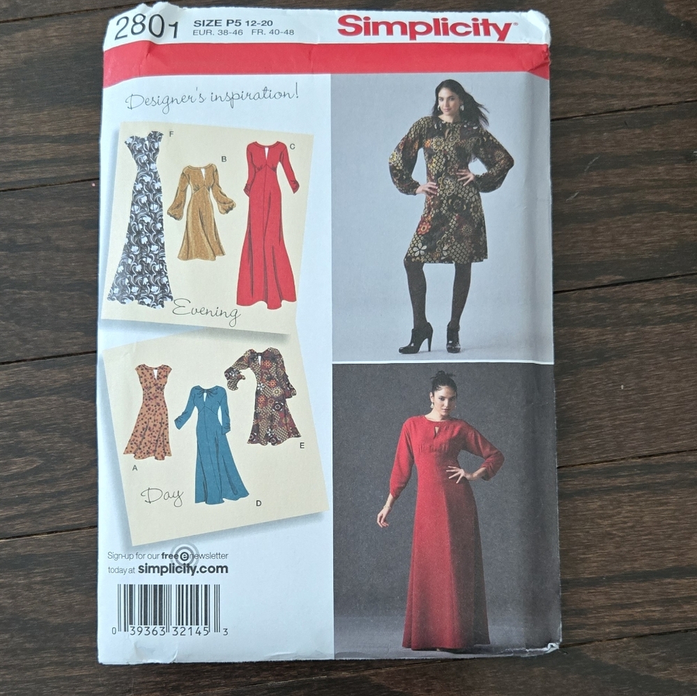 Simplicity Women's Dress Pattern